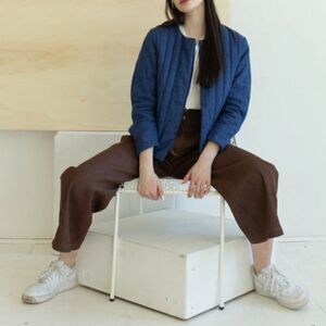 NEW House of Sunny L.A. Pleated Roasted Peacon Loose Fit Trouser in Size US 10